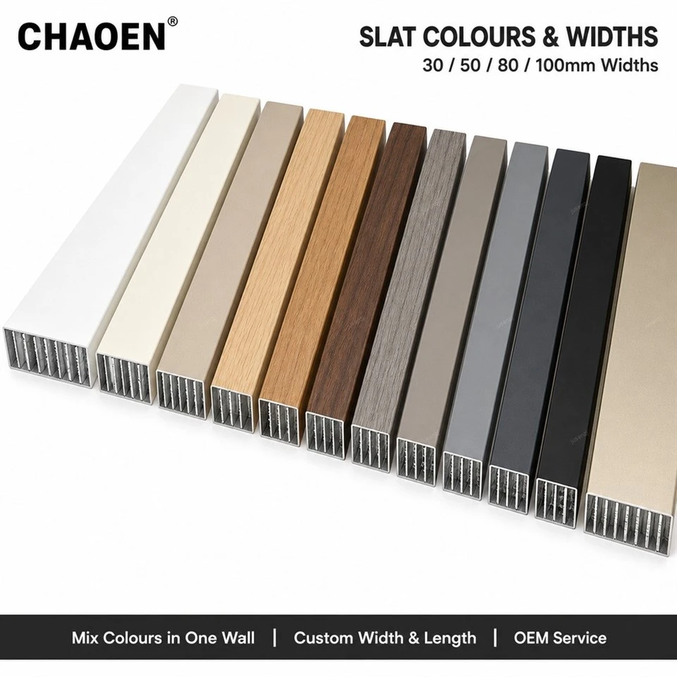 Aluminum Honeycomb Slat Decorative Batten Wall-CHAOEN manufacturers Aluminum Honeycomb Slat Decorative Batten Wall-CHAOEN manufacturers