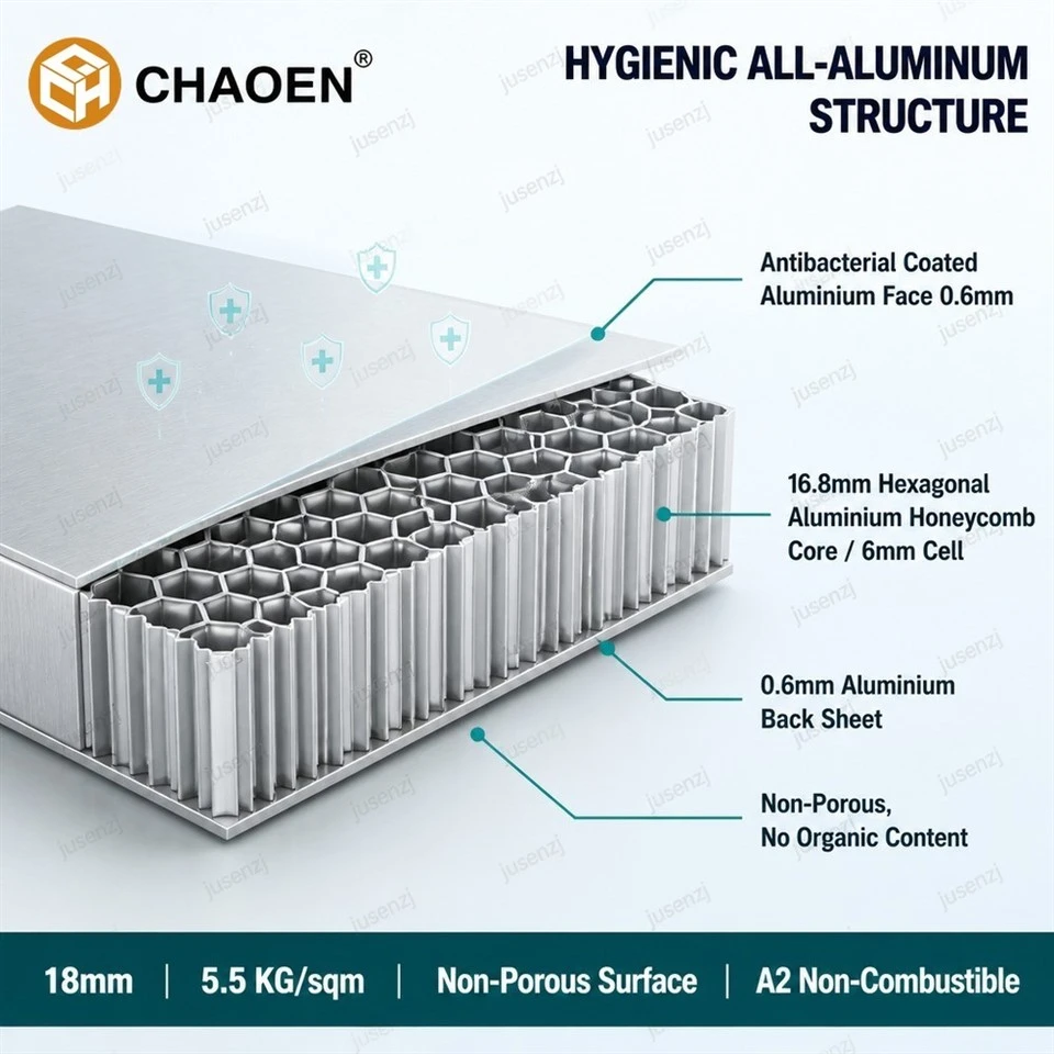 High Quality Antibacterial Aluminum Honeycomb Panel For Medical & Lab factory High Quality Antibacterial Aluminum Honeycomb Panel For Medical & Lab factory